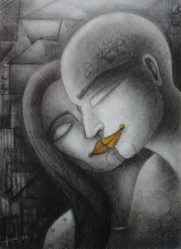 The Kiss 2 Painting by Anjali Surana | ArtZolo.com