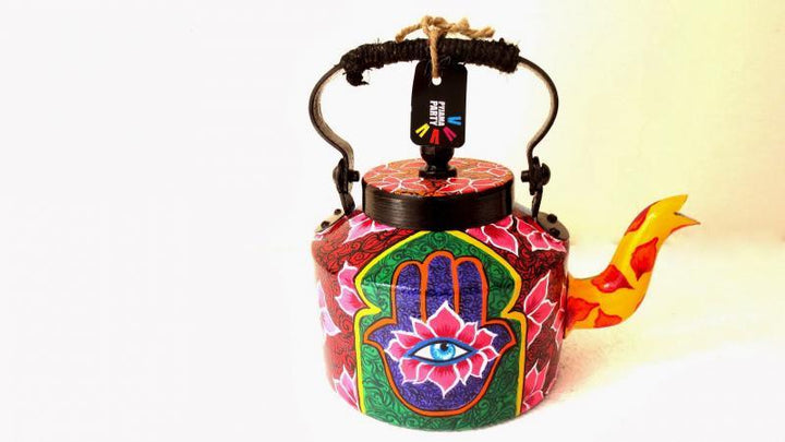Third Eye Tea Kettle Handicraft by Rithika Kumar | ArtZolo.com