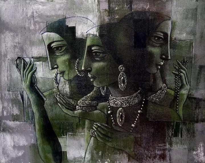 Three Ladies Painting by Shaista Momin | ArtZolo.com