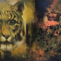 Animals acrylic painting titled 'Tiger', 30x60 inches, by artist Bappa Haldar on Canvas