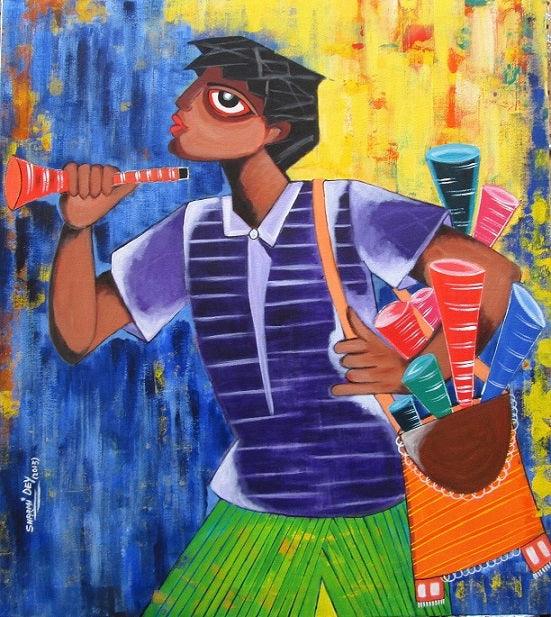 Tin Whistle Painting by Sharmi Dey | ArtZolo.com