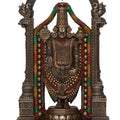 Religious handicraft titled 'Tirupati Balaji', 8x6x2 inches, by artist Brass Handicrafts on Polyresin, Bronze