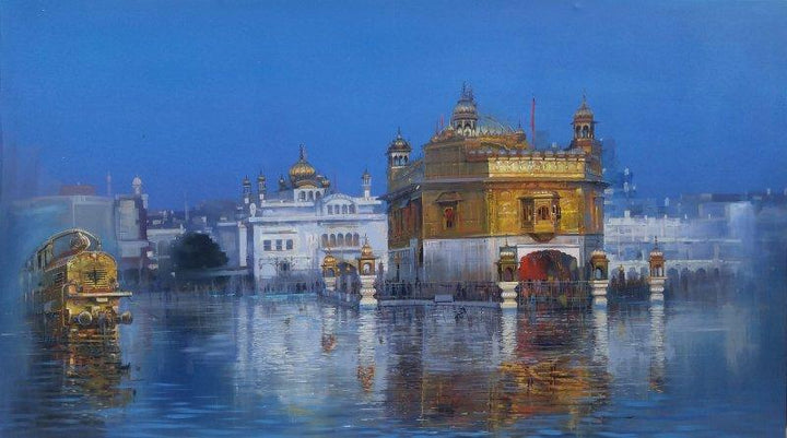 Train To Golden Temple Painting by Bijay Biswaal | ArtZolo.com