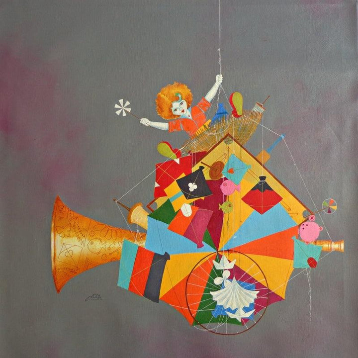 Treasure Of The Childhood Xviii Painting by Shiv Kumar Soni | ArtZolo.com