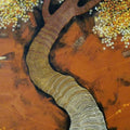 Nature acrylic painting titled 'Tree 1', 30x18 inches, by artist Rahul Dangat on Canvas