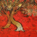 Nature acrylic painting titled 'Tree 3', 24x36 inches, by artist Rahul Dangat on Canvas