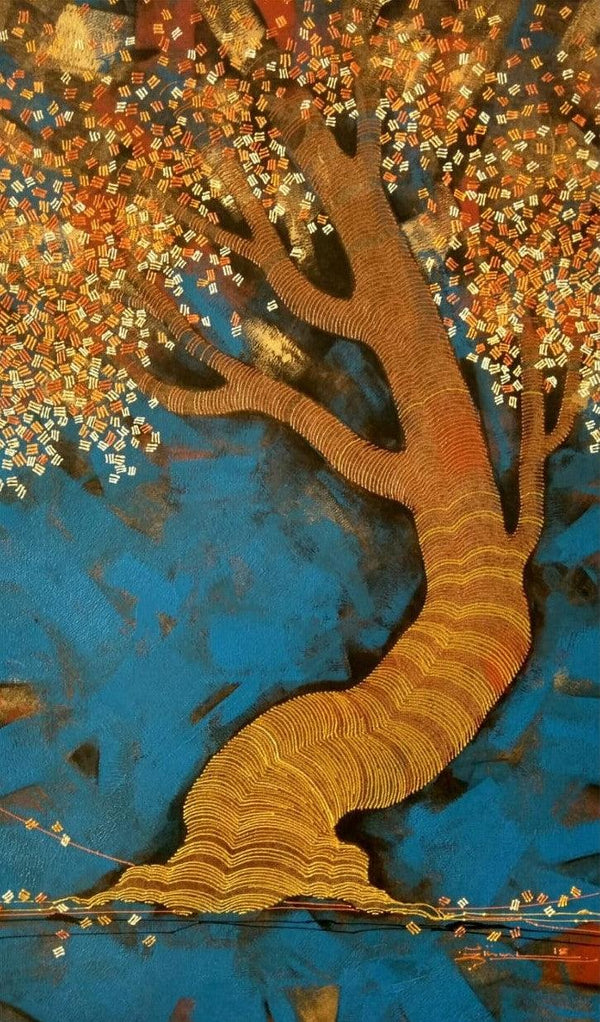 Tree 5 Painting by Rahul Dangat | ArtZolo.com