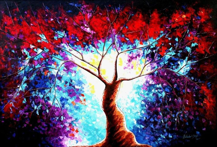 Tree Of Life 4 Painting by Bahadur Singh | ArtZolo.com