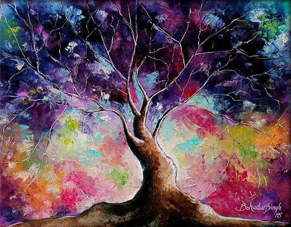 Tree Of Life 7 Painting by Bahadur Singh | ArtZolo.com