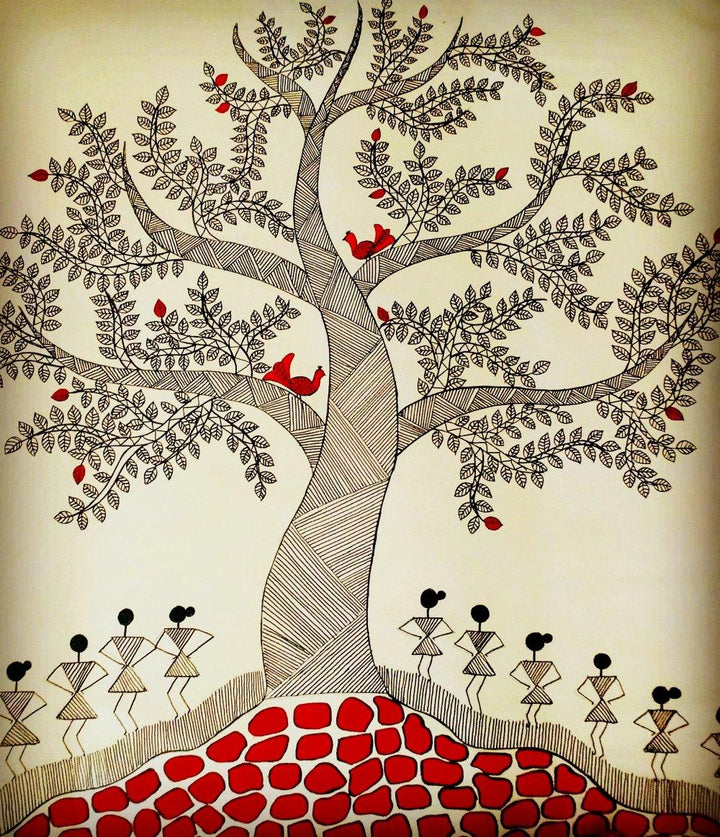 Treeoflife3 Painting by Madhavi Sandur | ArtZolo.com