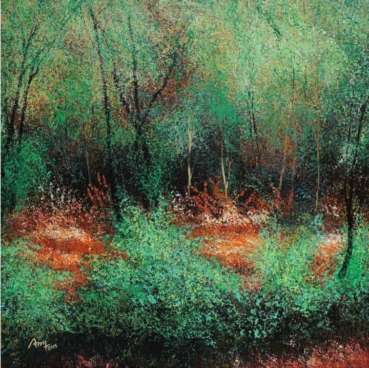 Trees Painting by Vimal Chand | ArtZolo.com