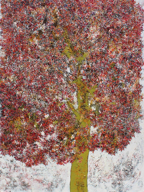 Treescape 55 Painting by Bhaskar Rao | ArtZolo.com