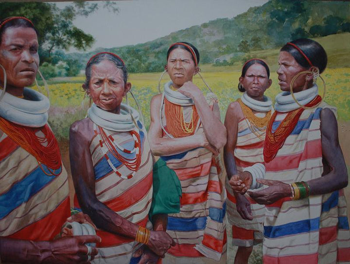 Tribal Painting by Raghunath Sahoo | ArtZolo.com