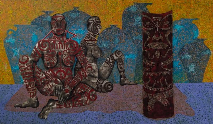 Tribal Painting by Mandar Khadtar | ArtZolo.com
