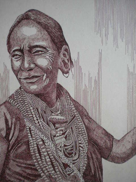 Tribal Lady 1 Drawing by Pradeep Swain | ArtZolo.com