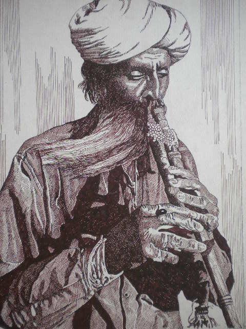 Tribal Man Drawing by Pradeep Swain | ArtZolo.com