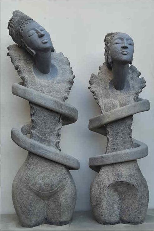 Trible King And Queen Sculpture by Pankaj Gahlot | ArtZolo.com