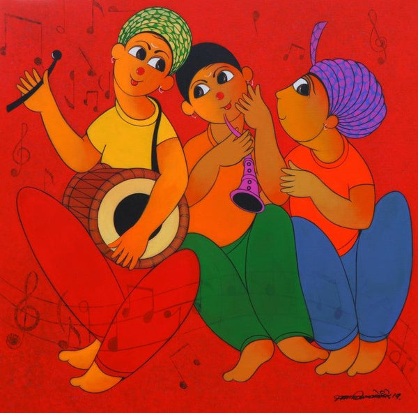 Tune Maker 1 Painting by Dnyaneshwar Bembade | ArtZolo.com