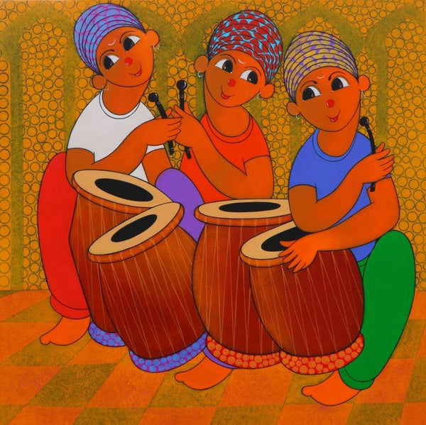 Tune Maker 2 Painting by Dnyaneshwar Bembade | ArtZolo.com