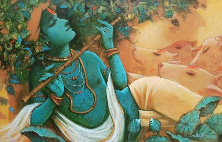 Tune Of Love 2 Painting by Subrata Das | ArtZolo.com