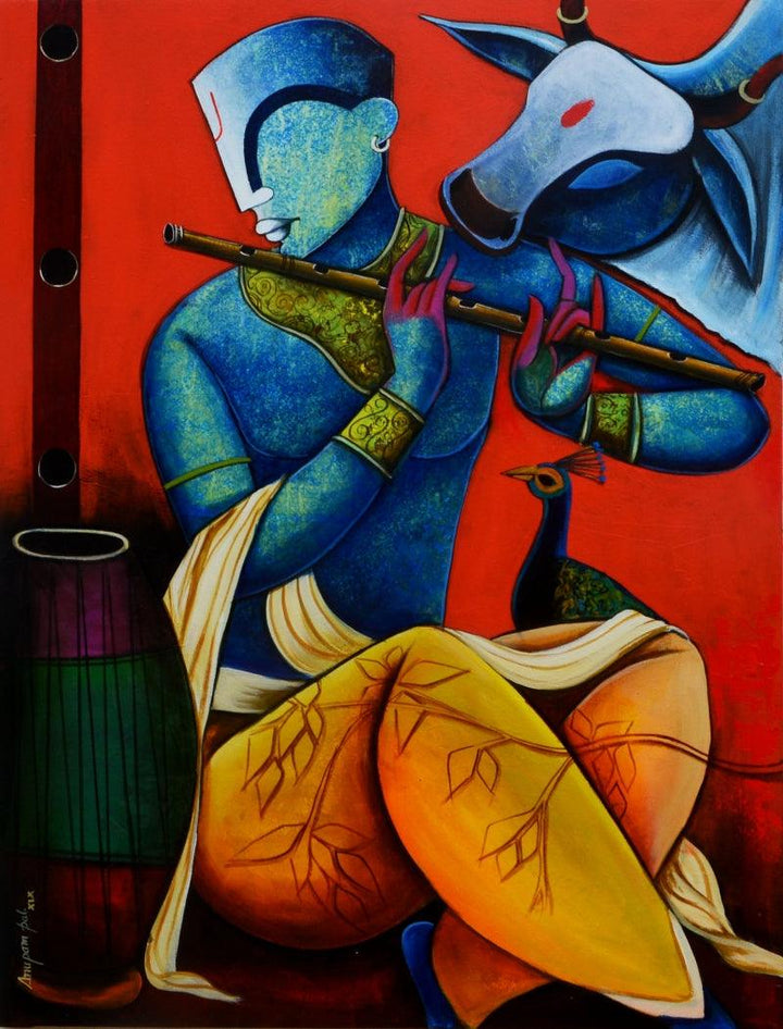 Tunes Of Nature Painting by Anupam Pal | ArtZolo.com