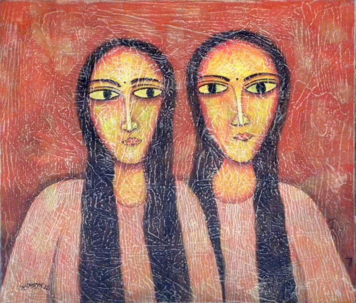 Twin Painting by Sudip Das | ArtZolo.com