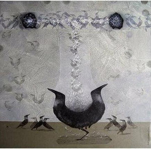 Animals acrylic painting titled 'Twins', 24x24 inches, by artist Yogesh Lahane on Canvas