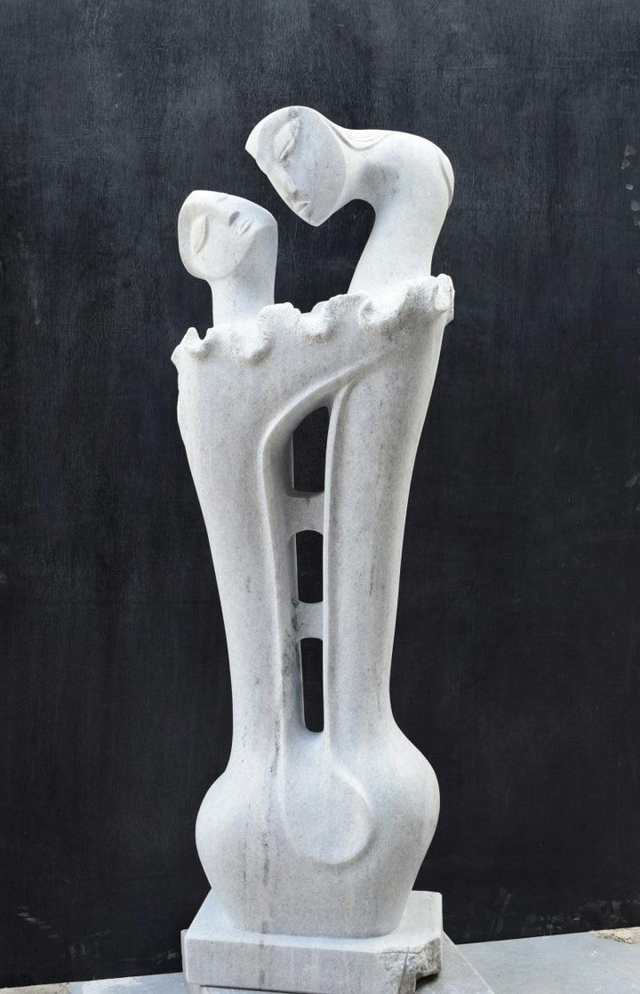 Two Girl 2 Sculpture by Pankaj Gahlot | ArtZolo.com