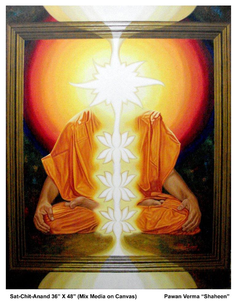 Figurative oil painting titled 'UNTITLE', 48x36 inches, by artist SHAHEEN VERMA on Canvas