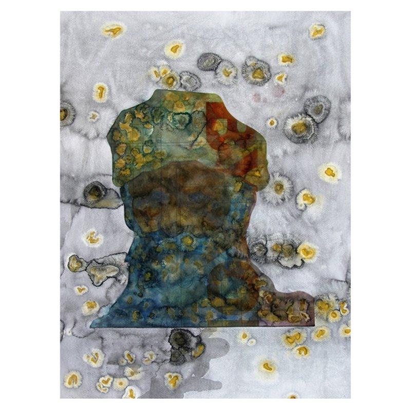 Figurative watercolor painting titled 'UNTITLED', 28x21 inches, by artist Gopal Sharma on Paper