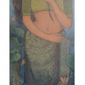 Figurative acrylic painting titled 'UNTITLED', 46x16 inches, by artist Bhakti Lad on Canvas