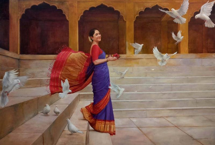 Umang Painting by Ramesh Nanware | ArtZolo.com