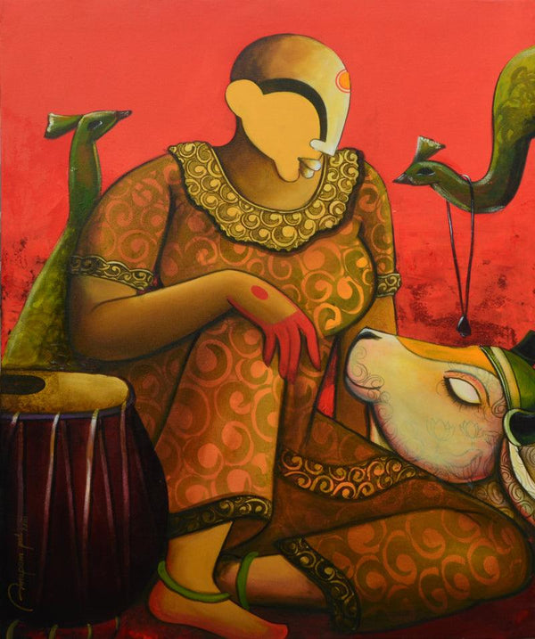 Uncommon Emotion Painting by Anupam Pal | ArtZolo.com