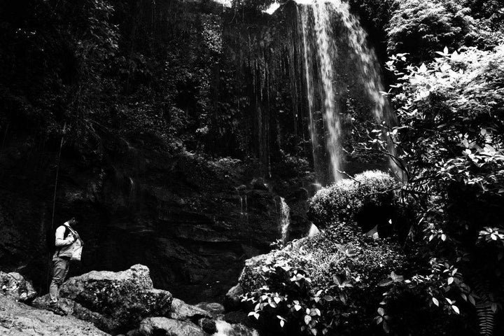 Under Waterfall Photography by Rahmat Nugroho | ArtZolo.com