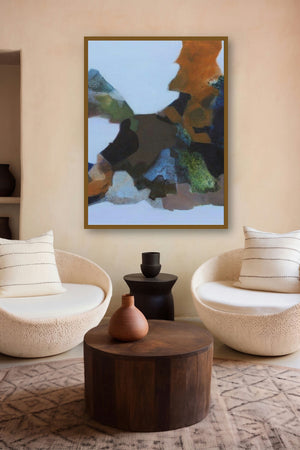 Untitled (Earth and Sky) by artist Ravindra Parkhi displayed in a Indian Art gallery