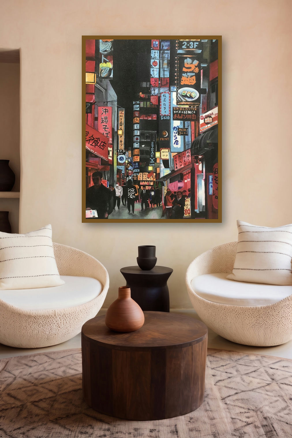 Untitled 1 (Cosmic Tapestry) by artist Priya Rajpal displayed in a Indian Art gallery
