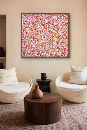 Untitled 1 (Rose Quartz) by artist Anil Tagad displayed in a Curated gallery