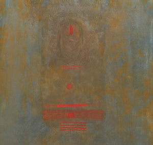 meditation acrylic painting titled 'Untitled 1', 27x27 inches, by artist Biplab Bijoy Dutta on Canvas