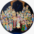 Religious acrylic painting titled 'Untitled 1', 36x36 inches, by artist Sachin Kharat on Canvas
