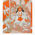 Religious serigraphs painting titled 'Untitled 1', 36x30 inches, by artist K. G. Subramanyan on Paper