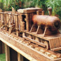 Lifestyle sculpture titled 'Untitled 1', 36x153x13 inches, by artist Indira Ghosh on Wood and Metal Scrap