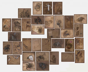 contemporary mixed media painting titled 'Untitled 1', 45x40 inches, by artist Susmita Chowdhury on Paper
