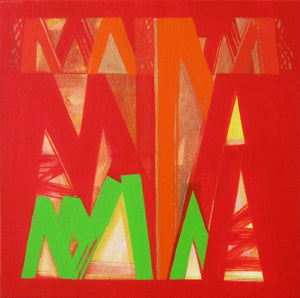Abstract acrylic painting titled 'Untitled 1', 12x12 inches, by artist Ramesh Anand on Canvas