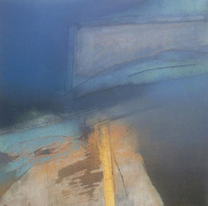 Abstract oil painting titled 'Untitled 1', 18x18 inches, by artist Vishakha Apte on Canvas