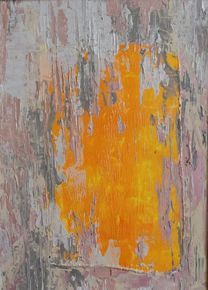 Abstract acrylic painting titled 'Untitled 1', 8x6 inches, by artist Deepashri Sakat on Paper