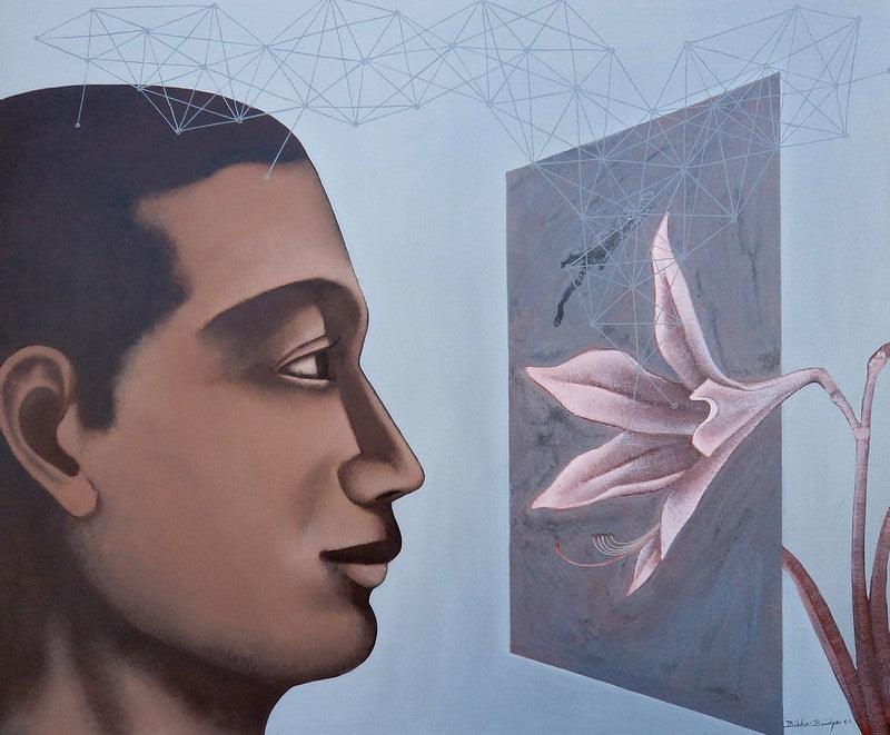 Figurative acrylic painting titled 'Untitled 1', 30x36 inches, by artist Bibhas Baidya on Canvas