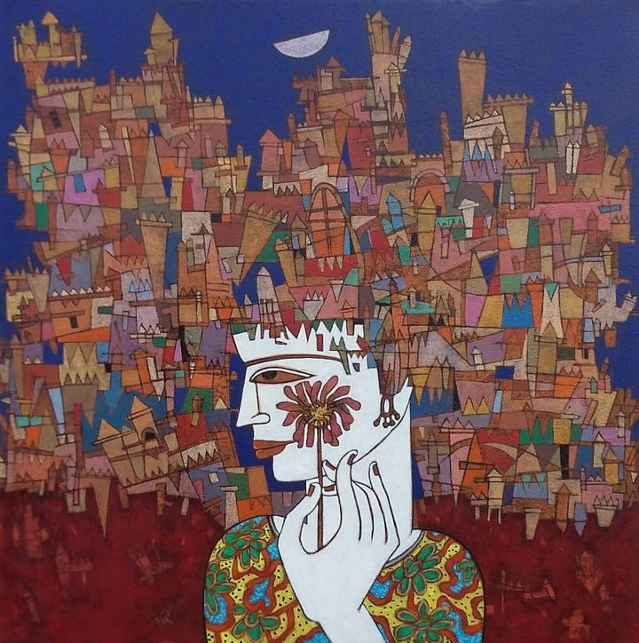 Untitled 1 Painting by Biswajit Mondal | ArtZolo.com