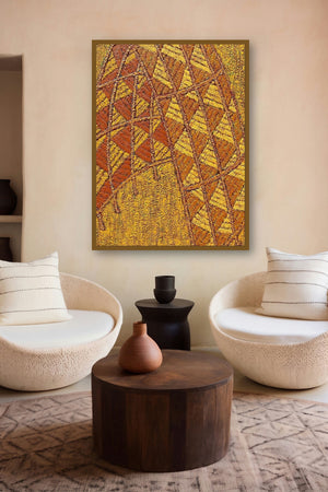 Untitled 1 (Umbrellas in the Sun) by artist Suraj Nagwanshi displayed in a Minimalist gallery