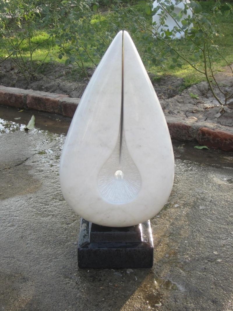Abstract sculpture titled 'Untitled 1', 24x11x6 inches, by artist Lallan Singh on Marble