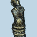 Figurative sculpture titled 'Untitled 1', 12x3x3 inches, by artist Kishor Sharma on Bronze